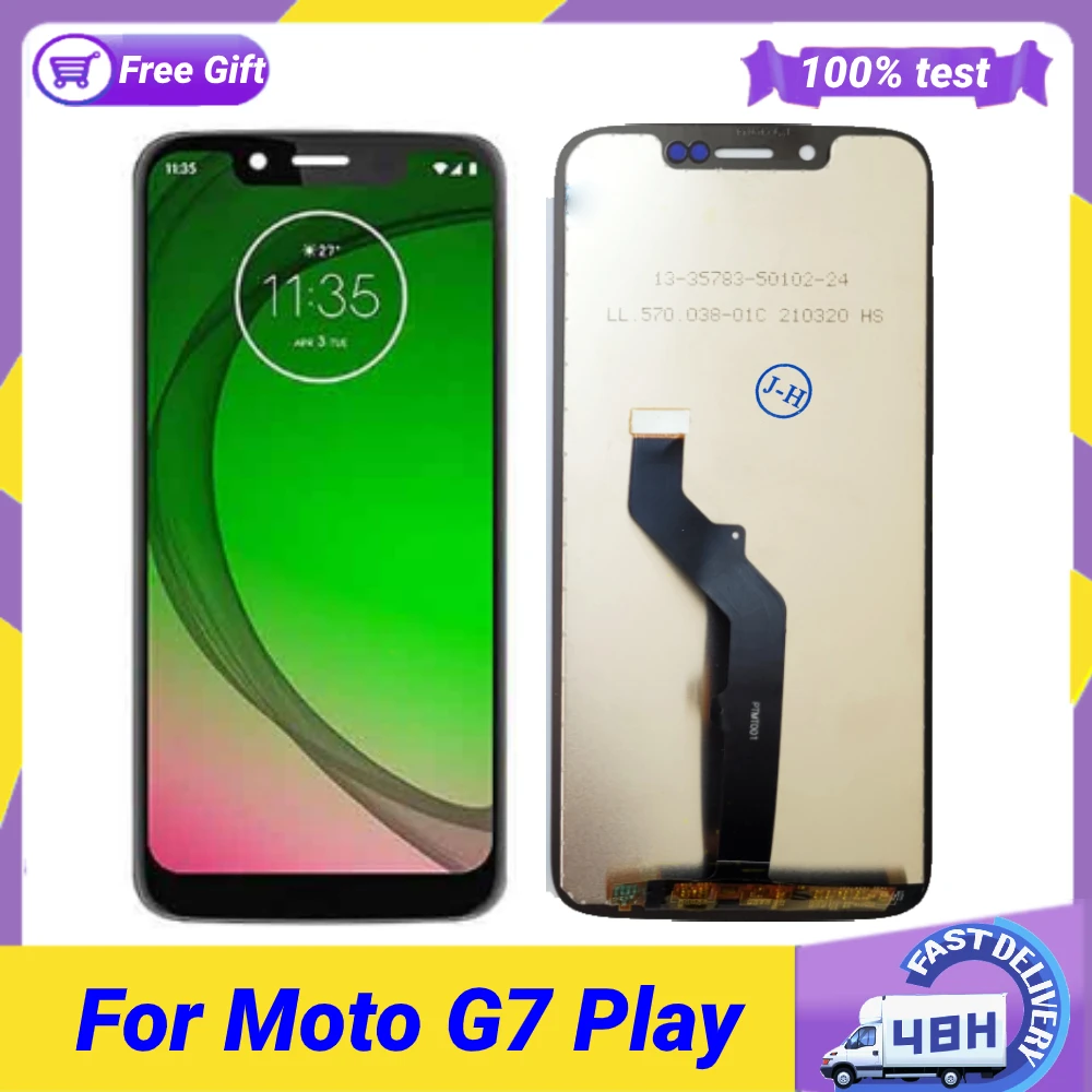 

100% Test LCD For Moto G7 Play LCD Display Screen For Motorola Moto G7Play XT1962 Display LCD Screen Touch Digitizer Assembly