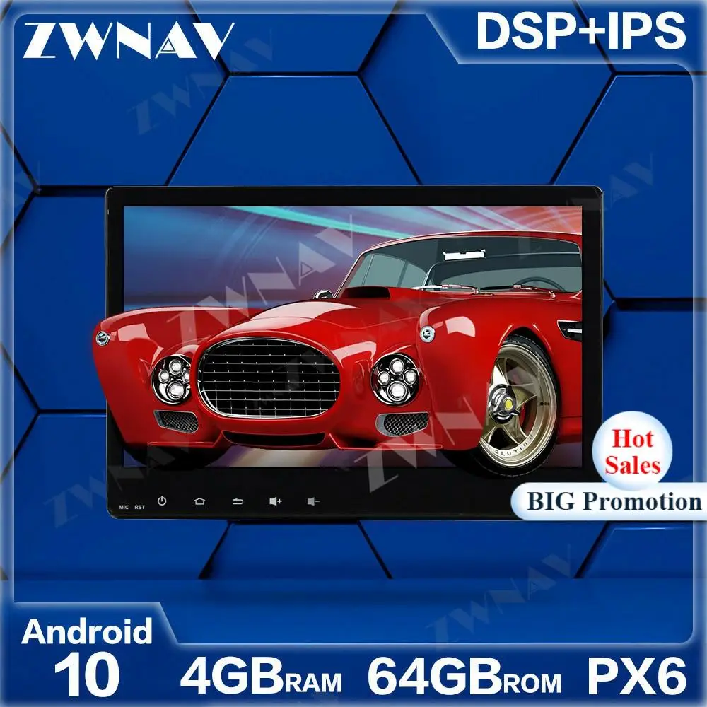 Автомобильный мультимедийный плеер PX6 4 + 64 Android 10 0 для Honda HRV HR V VEZEL 2014 2016 Navi Radio navi