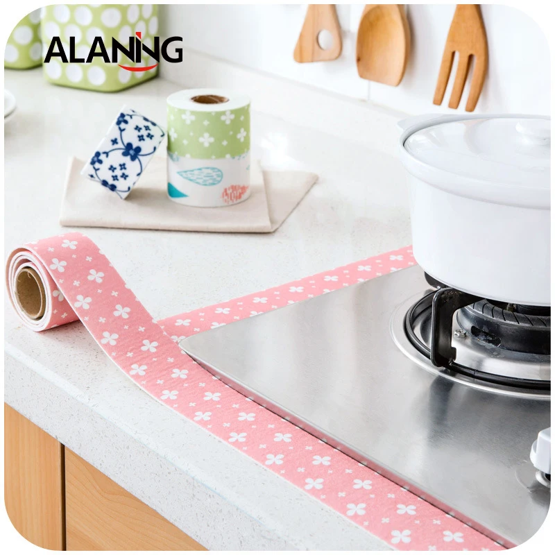 Самоклеящаяся водостойкая замшевая наклейка для кухни 5*250 см с защитой от влаги s