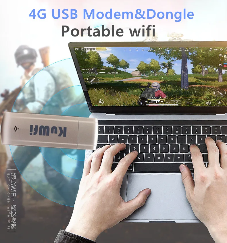 KuWFi USB 4G модем LTE WiFi ключ мобильный WiFi сеть точка доступа мини 3G 4G WiFi модем маршрутизатор с sim-картой слот для автомобиля открытый