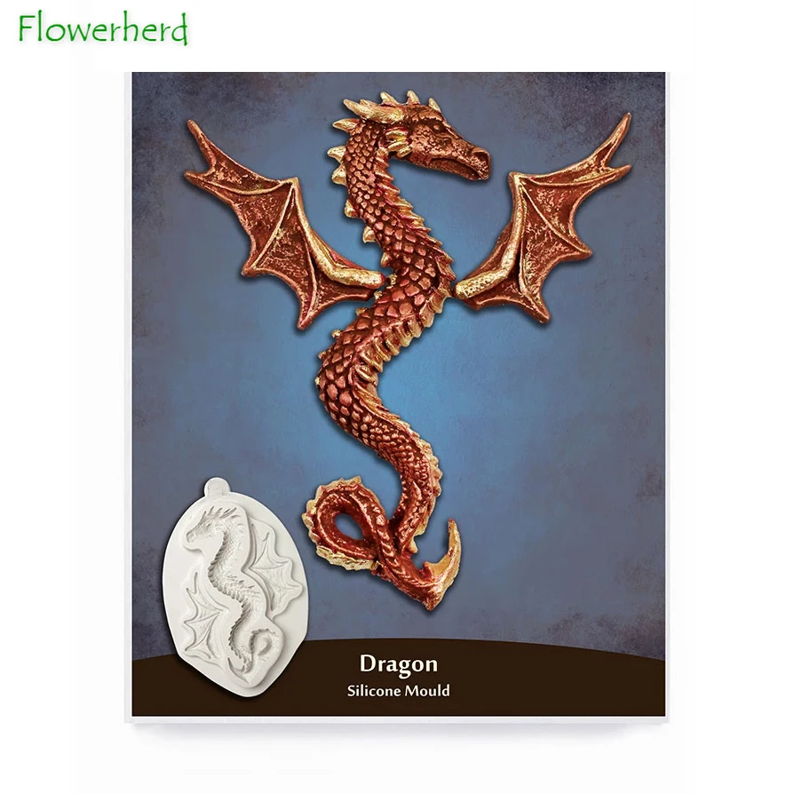 Силиконовая форма в виде змеи дракона инструменты для мастики торта на день