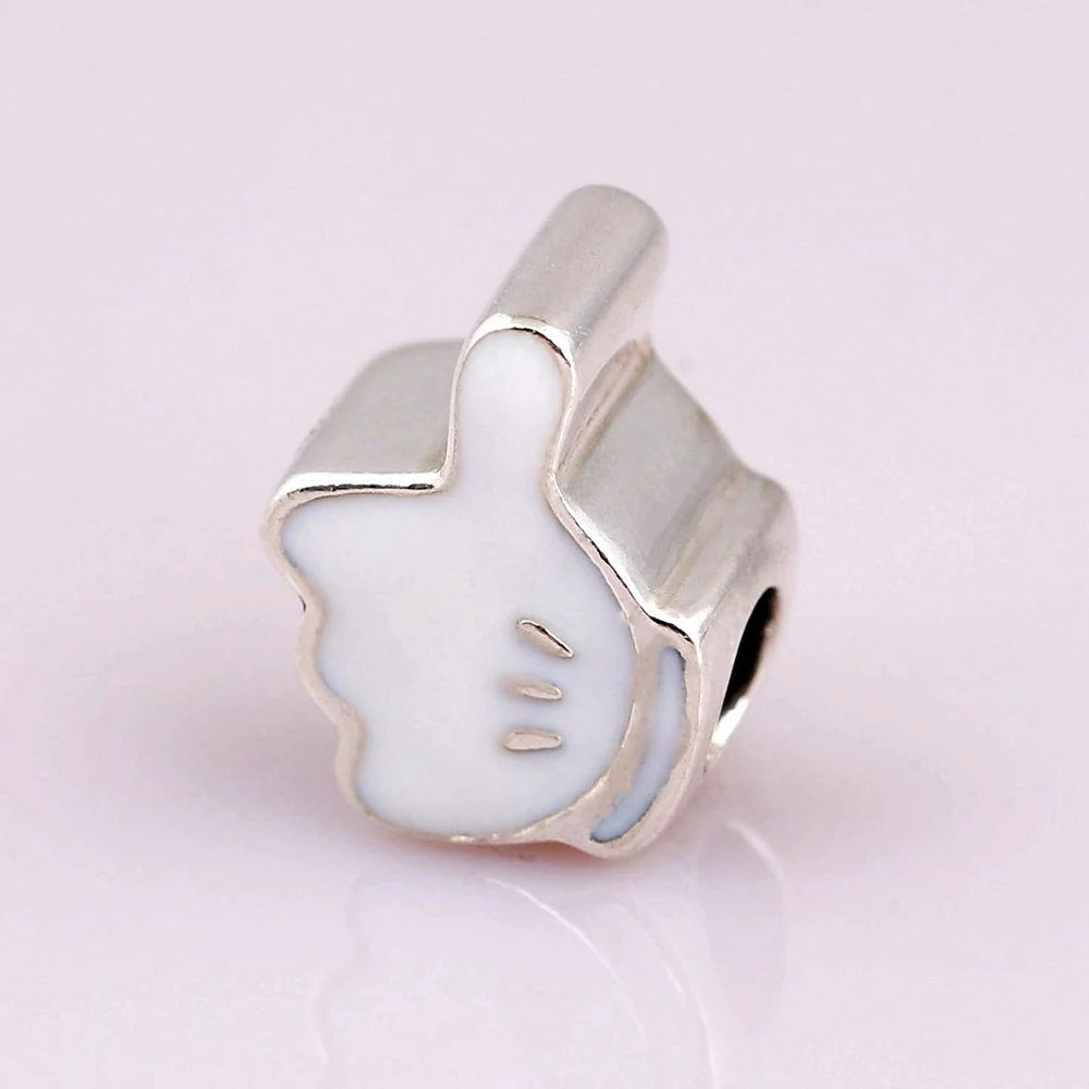 Authentic 925 Sterling Silver Bead Mouse Iconic Glove Charm Fit Fashion Women Pandora Bracelet Bangle Gift DIY Jewelry | Украшения и