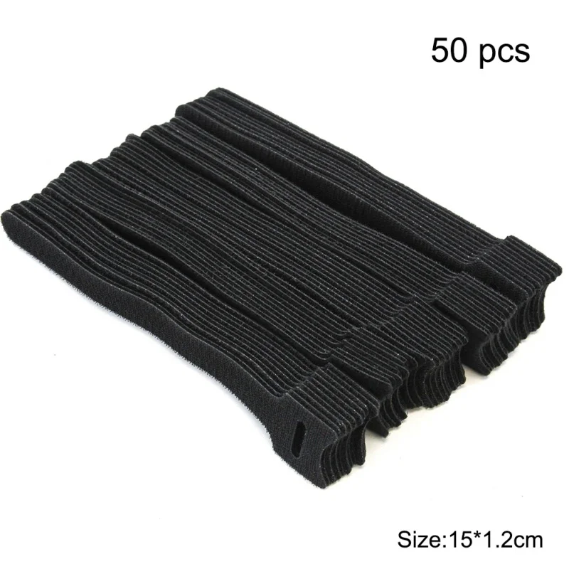 Многоразовые нейлоновые кабельные стяжки 50 шт. многоразовые зажимы для кабелей с