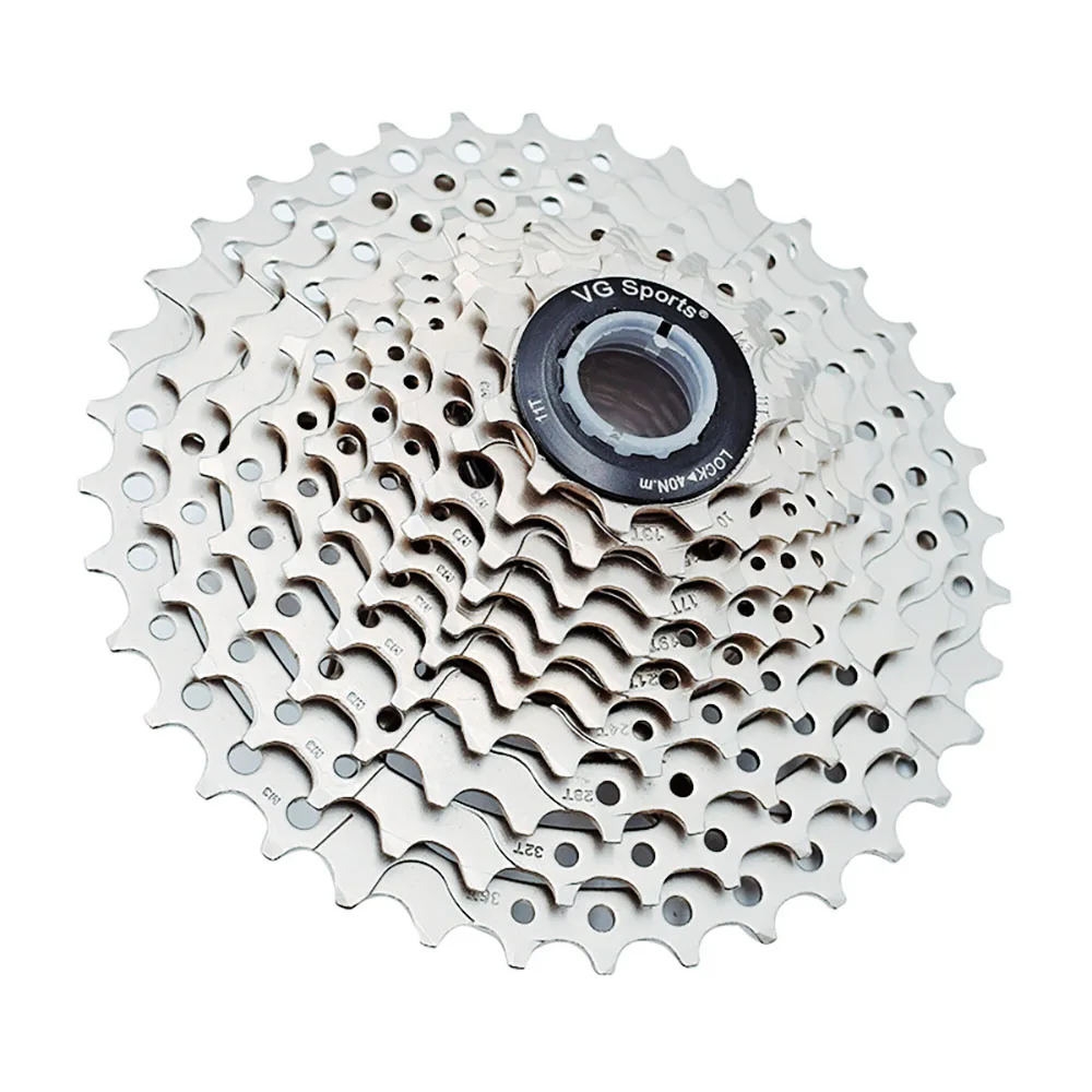 MTB велосипедная кассета маховик 10 speed11-36T Серебряная велосипедная кассета маховик 10S 10V CNC сталь никелированная запчасти для велосипеда