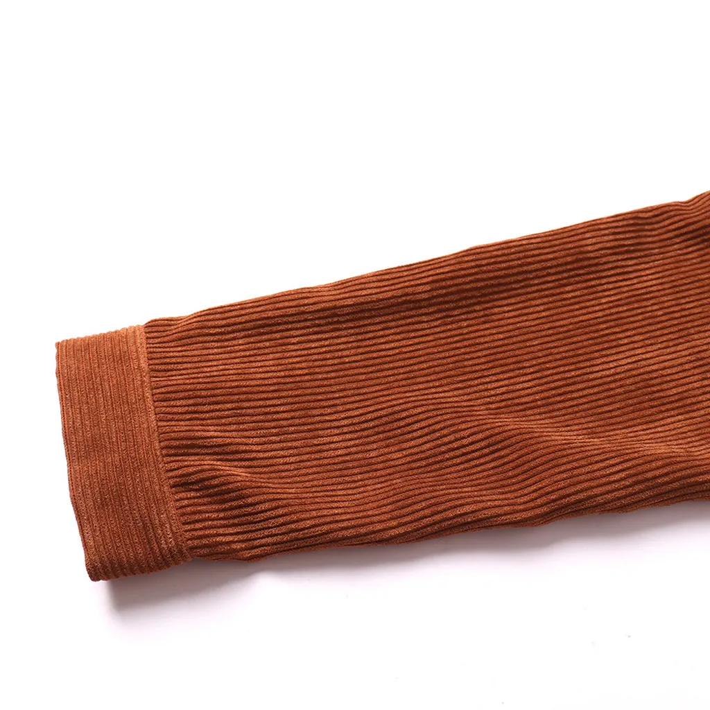 JAYCOSIN Верхняя одежда и пальто куртки с длинным рукавом Вельветовая однотонная