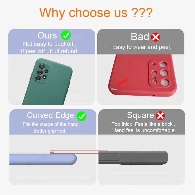 new upgrade camera protector liquid silicone phone case for samsung galaxy a52 a72 a32 4g 5g a53 original back cover cases free global shipping