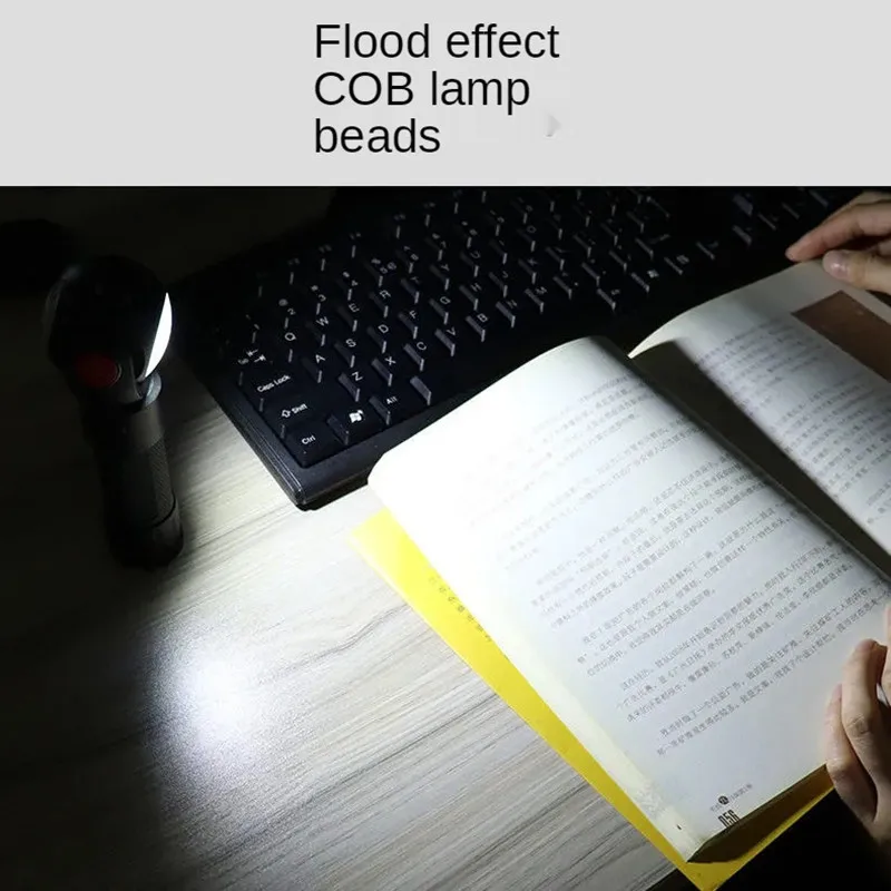 Вращающийся фонарь USB зарядка сильный свет 26650 Ультра-яркий в линии