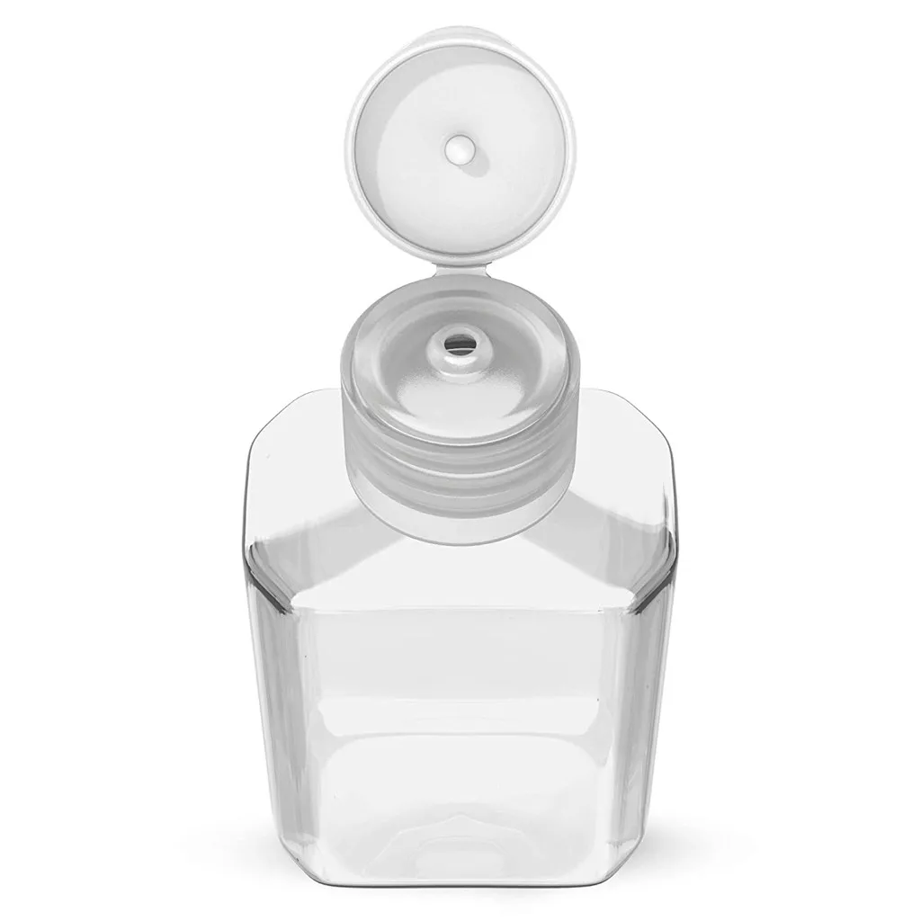 10/100 шт бутылки 60 мл Прозрачный восьмиугольный раскладушки пластиковые диспенинг