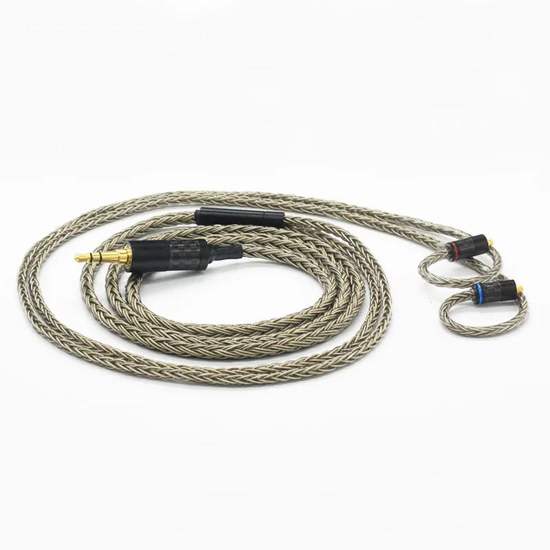 Diy наушники 16 ядер посеребренный кабель ie80 mmcx 0 78 мм A2DC 2 5 мм/3 мм/4 4 штекер|Кабели VGA|