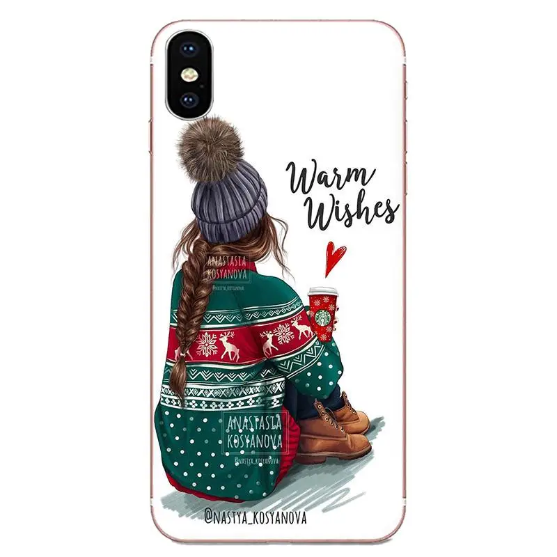 Рождественская елка милая девушка для Xiaomi CC9 CC9E Mi 3 4 4i 5 Φ 6 6X 8 9 SE Play Plus Pro Lite A1 Mix 2 Note