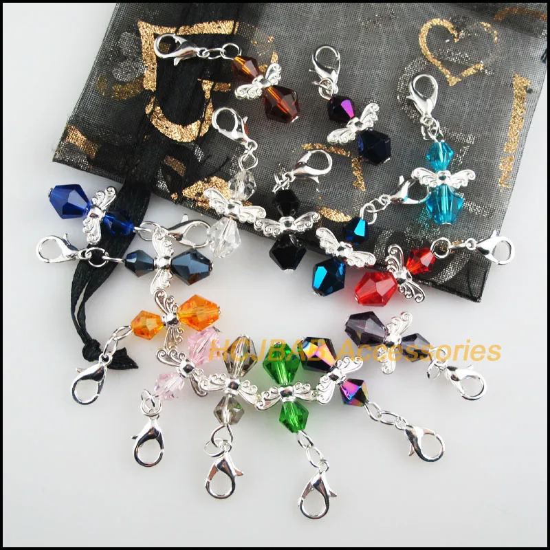 15 шт. посеребренные подвески в виде цветов 17 5x29 мм