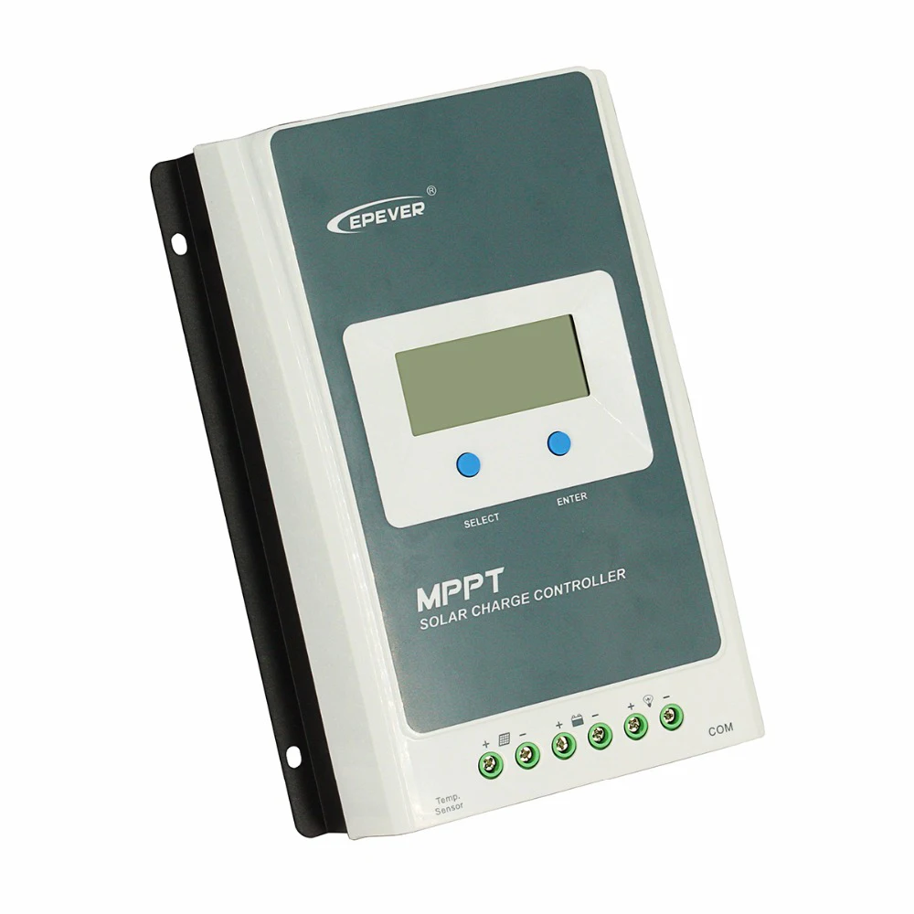 Epever MPPT 10A 20A 30A 40A Traner Solar Charge Controller 12V/24V Auto Panel Battery System Regulator With Big LCD | Обустройство