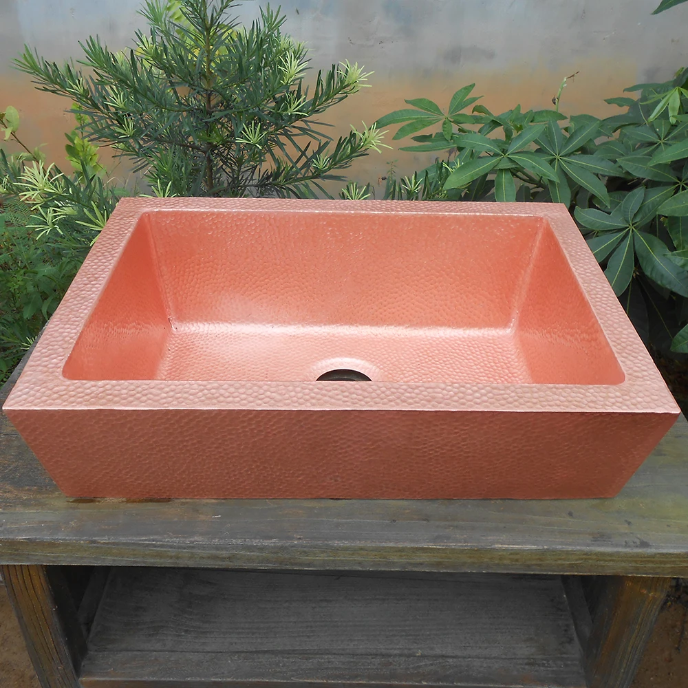 

Cangler медная кухонная раковина ручной работы со встроенной передней юбкой