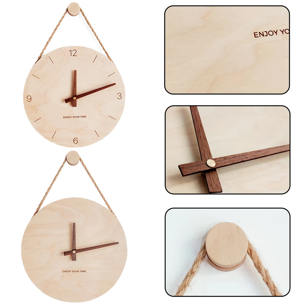 3d wall clock wooden nordic wall clock modern design digital clocks home living room wall watch decoration christmas gifts free global shipping