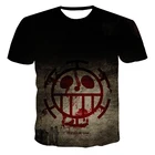 Футболка с 3D-принтом для девочек и мужчин, уличная одежда с коротким рукавом и круглым вырезом, синяя рубашка с рисунком аниме, детская одежда, лето 2021