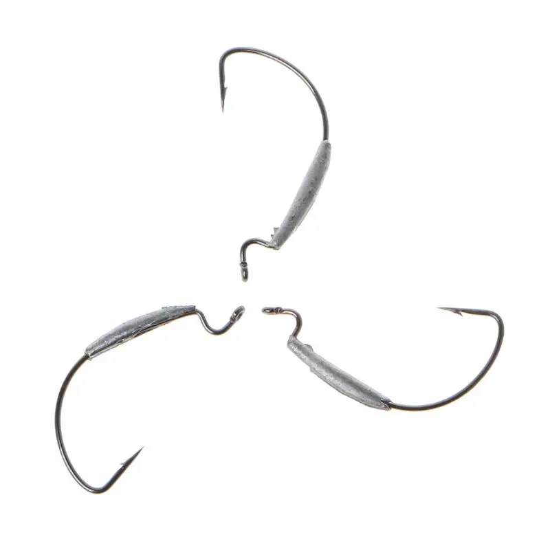 

10pcs Tungsten Steel Fish Hooks Crank Lead Hook Sharp Hot D0AE
