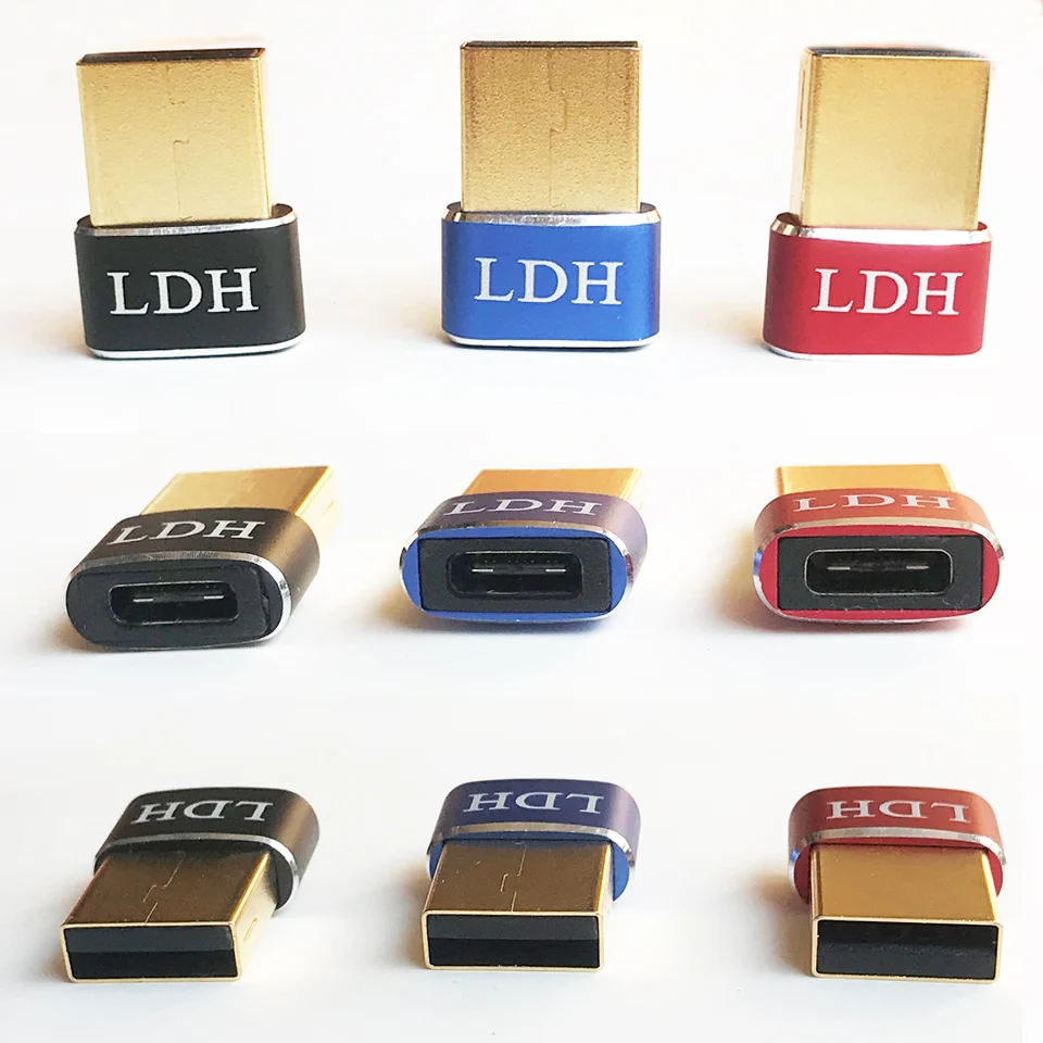 LDH USB- C type- Женский USB 3 0 type-A Мужской позолоченный usb type 1 соединитель конвертер PD