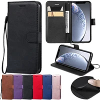 leather flip case for iphone 5 6 6s 7 8 plus 11 pro max 125 46 16 7 xr x xs max case soft silicone card slots wallet cover