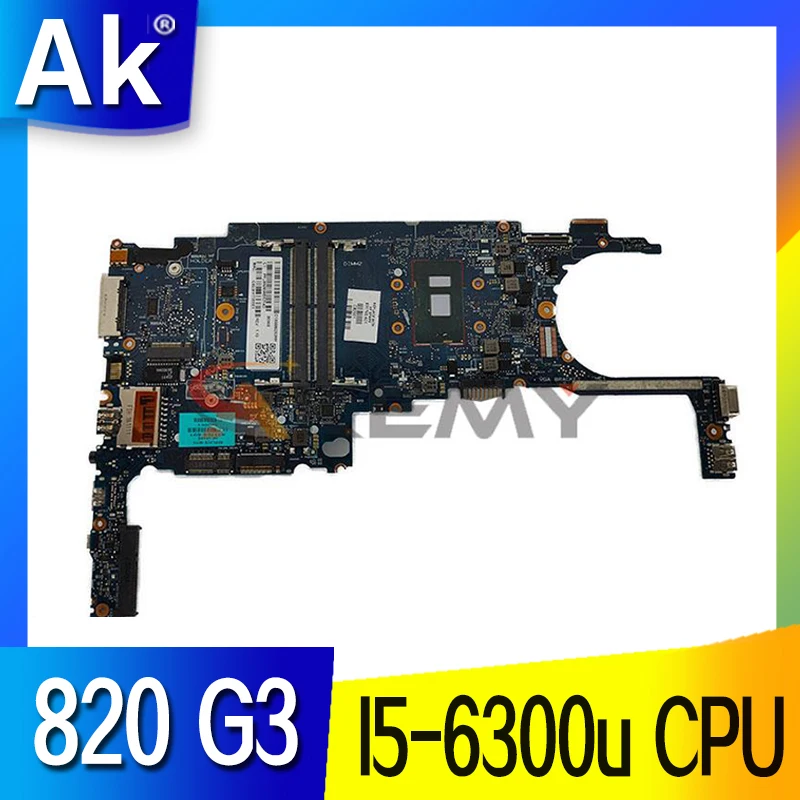 

For HP EliteBook 820 G3 Laptop Motherboard 831763-001 831763-601 6050A2892301-MB-A01 i5-6300U CPU Full Tested