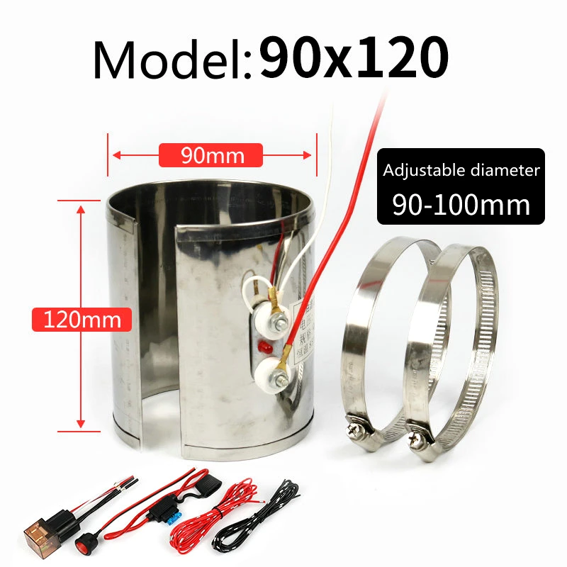 

Universal Adjustable 120W Diesel Filter Heater 12V 24V for Car Truck Diesel Vehicle Winter Diesel Filter Preheater