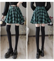 plaid skirt pleated skirt gothic punk harajuku pleated skirt plaid print college style mini skirts cute womens skirt 2021