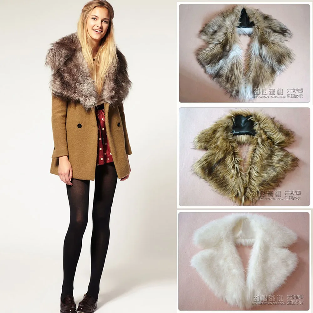 Роскошное зимнее пальто Lanshifei с воротником из искусственного меха женский шарф