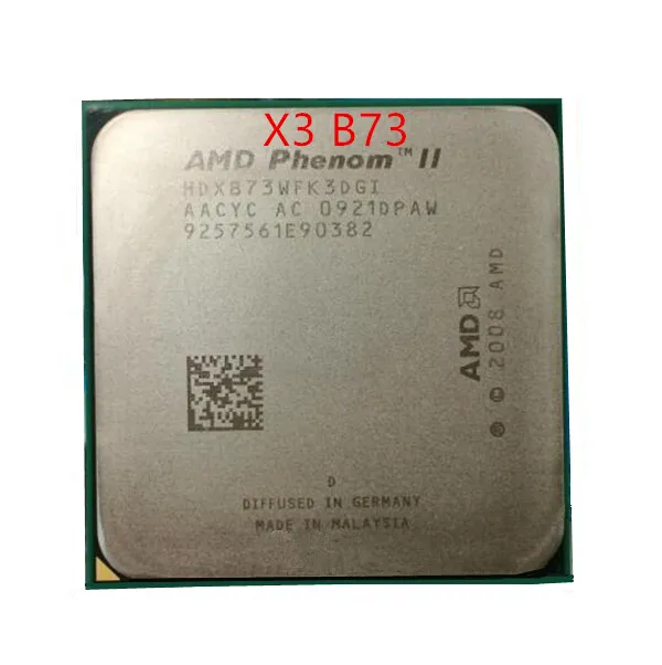 Четырехъядерный процессор AMD Phenom X3 B73 с открытым ядром на X4 973 2 8 ГГц HDXB73WFK3DGI 95 Вт