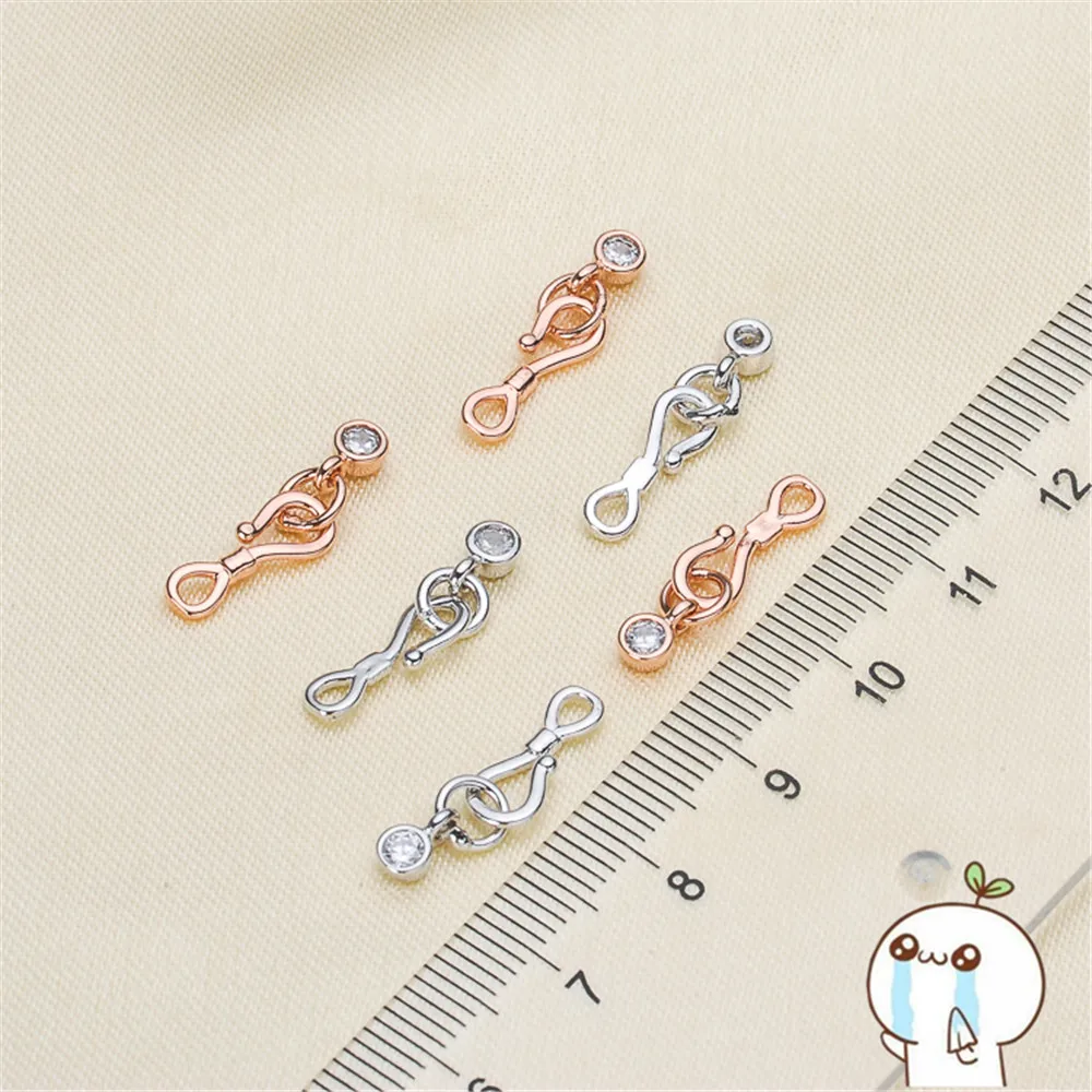 Посеребренные металлические застежки браслет крючки концевые разъемы для