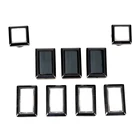 9x Новый аркадный Beatmania IIDX 2x квадратный 7x прямоугольный светодиодный кнопочные кнопки с подсветкой для диджеев, видеомашин, игр, сделай сам, запчасти