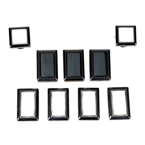 9x Новый аркадный Beatmania IIDX 2x квадратный 7x прямоугольный светодиодный кнопочные кнопки с подсветкой для диджеев, видеомашин, игр, сделай сам, запчасти