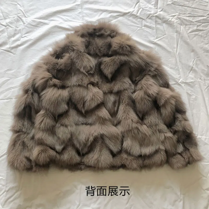 

2021 New Fashion Luxury Faux Fur Jackets Thicken Warm Turn-down Collar Korean Style Fox Fur Coat Female Plush Jaket Women