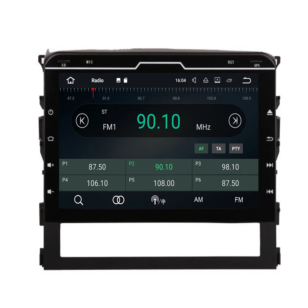 Автомагнитола 2 din 10 дюйма Android для Toyota Land Cruiser 200 LC200 LC GX 2016 19 DVD плеер GPS навигация