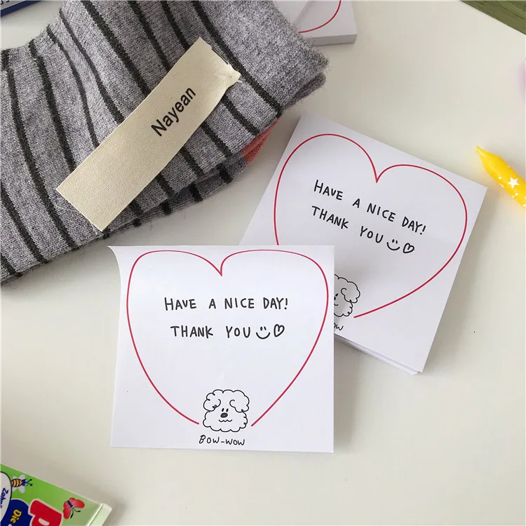 SIXONE 50 листов Ins кудрявые волосы щенок каваи липкий блокнот дневник студенческий