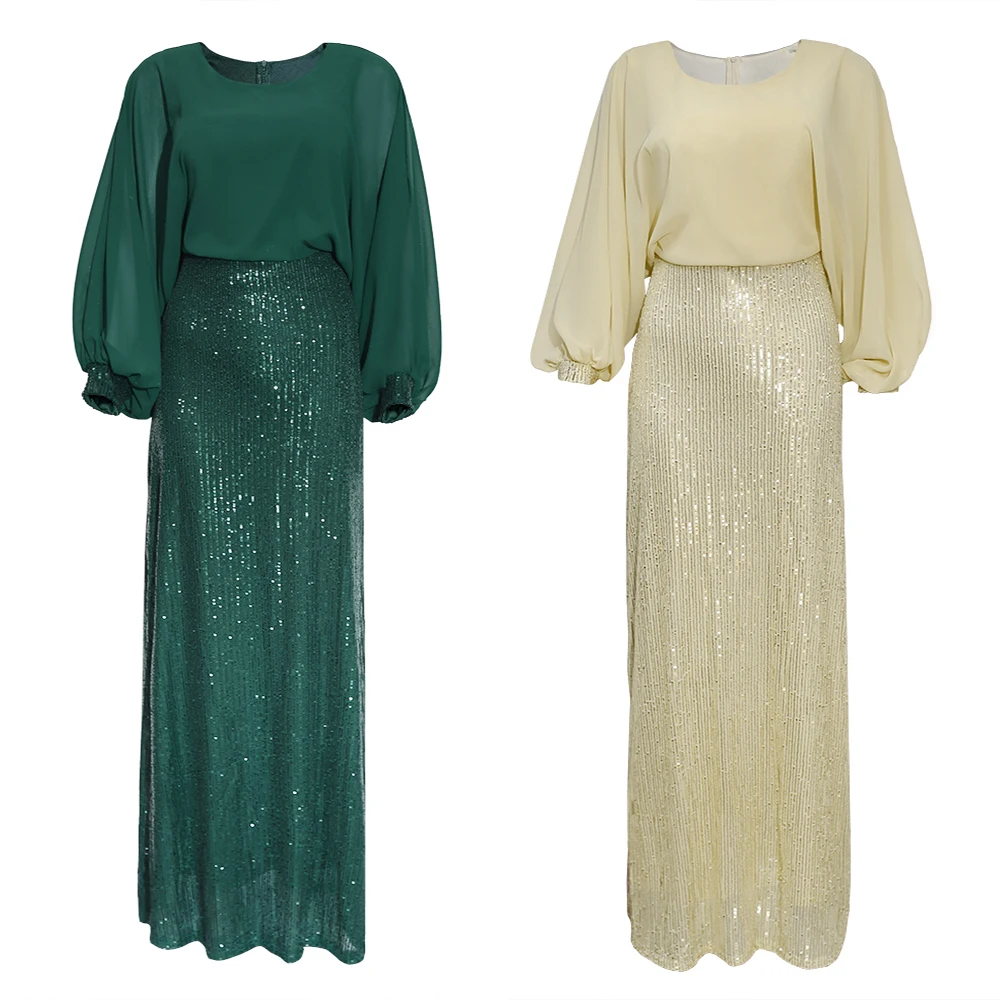 Новый комплект из обуви в африканском стиле с блестками красное платье одежда