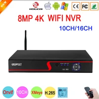 red panel 12v 3a hi3536e xmeye audio h 265 8mp 16ch 16 channel face detection onvif ip cctv wifi dvr nvr video recorder