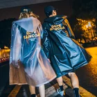 Куртка женская непромокаемая, прозрачная, пластиковая, дождевик с капюшоном, AD50RC