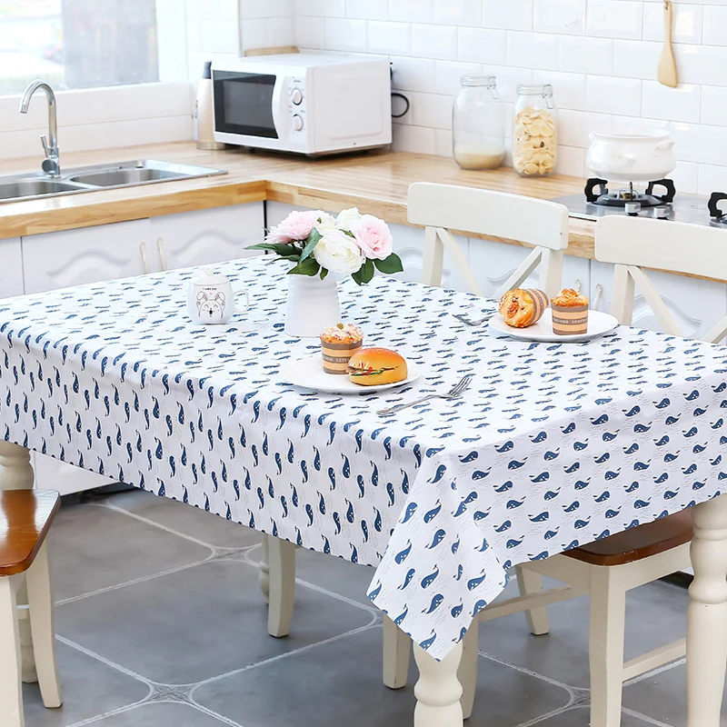 Новый Ins скатерть Водонепроницаемая маслостойкая Моющаяся Ткань художественный