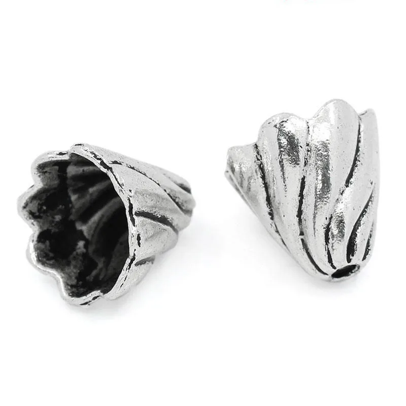 DoreenBeads цинковые бусины из металлического сплава колпачки часы серебряного цвета
