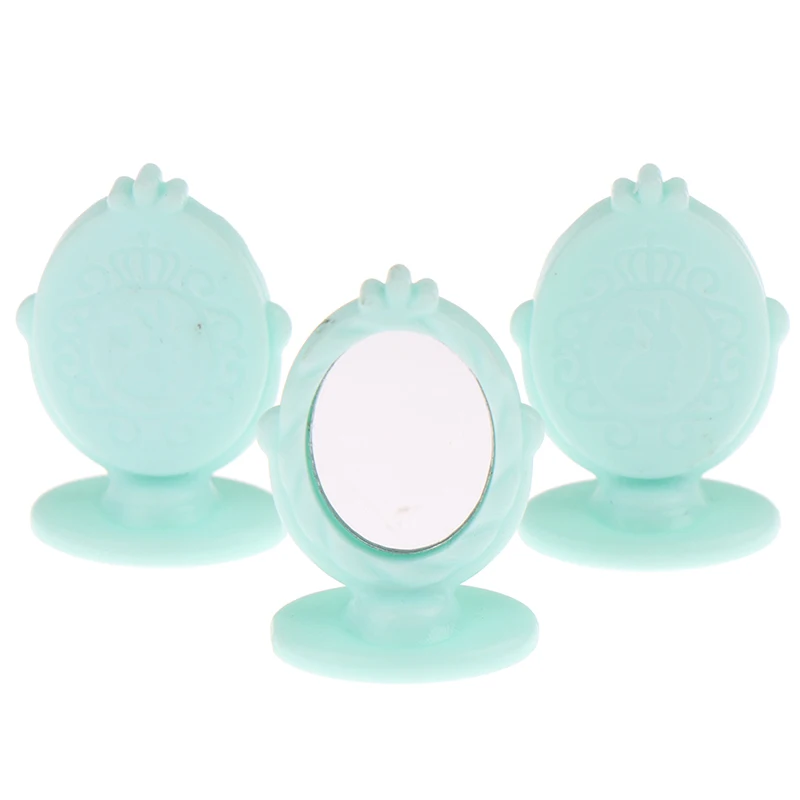 

Mini Mirror 1:12 Dollhouse Miniature Mirror Doll Furniture Dressing Accessories