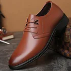 Весенняя деловая кожаная обувь; Классические Мужские модельные туфли в винтажном стиле; Большие размеры BRM-297; 2020