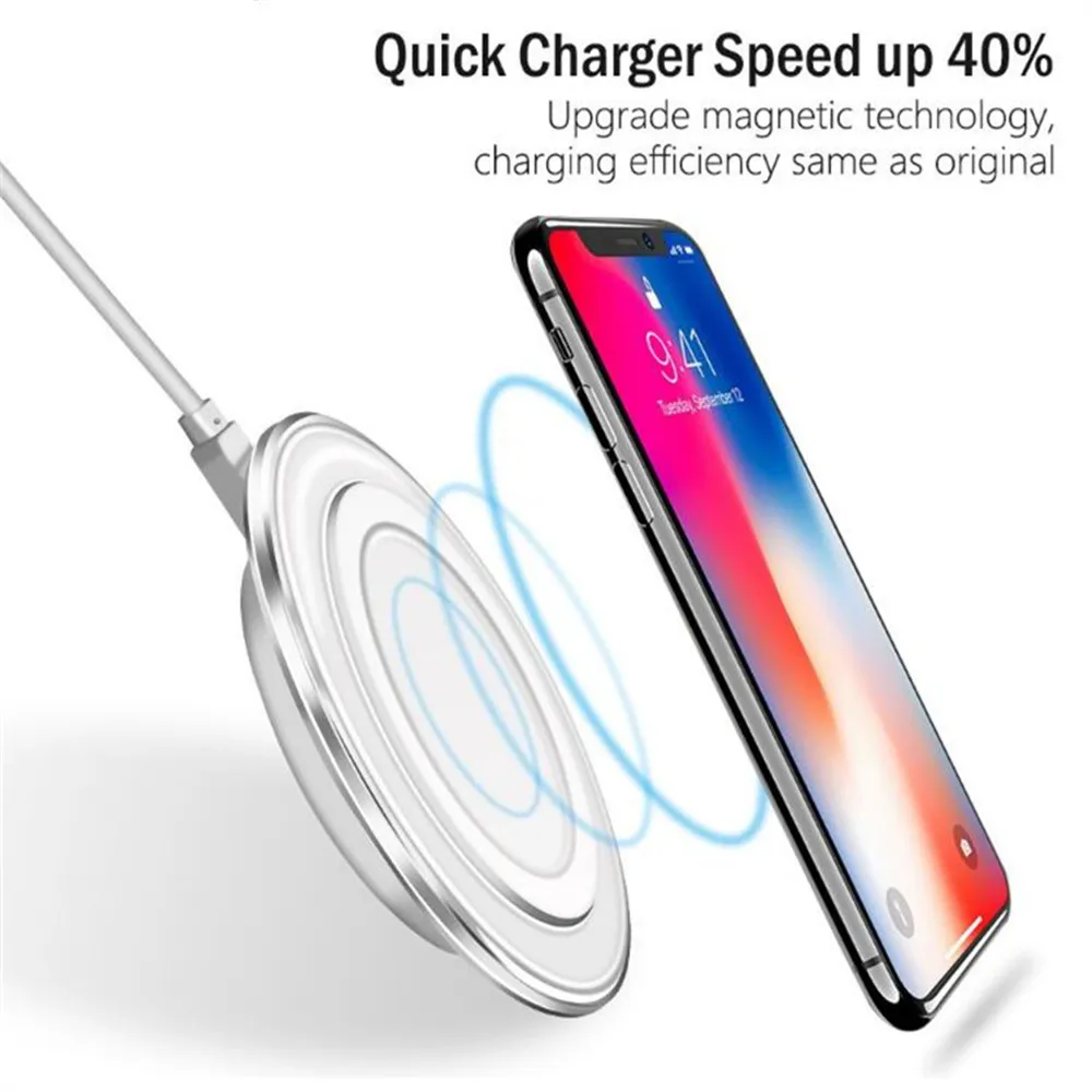 10 Вт Qi Беспроводное зарядное устройство для iPhone XS MAX для samsung S9 S10 Note 10 9 8 USB зарядное устройство Pad Беспроводное зарядное устройство с ресивером