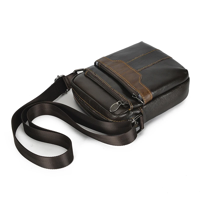 Мужская повседневная сумка через плечо из сумасшедшей кожи Y3100 |