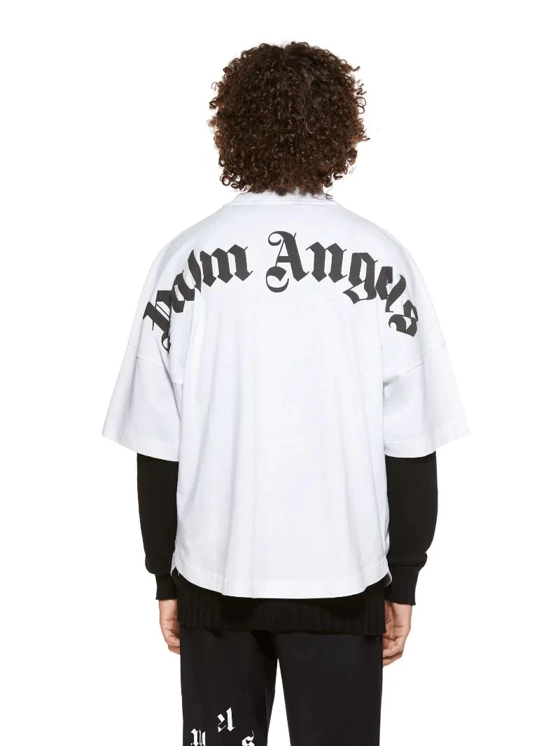 

Palm Angels bat sleeve drop shoulder short sleeve high street men and women loose T-shirt