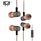 Динамические наушники KZ EDR1 с позолоченным покрытием, проводные наушники Hi-Fi и басовые стереонаушники, штекер 3,5 мм, музыкальная гарнитура с шумоподавлением и без микрофона