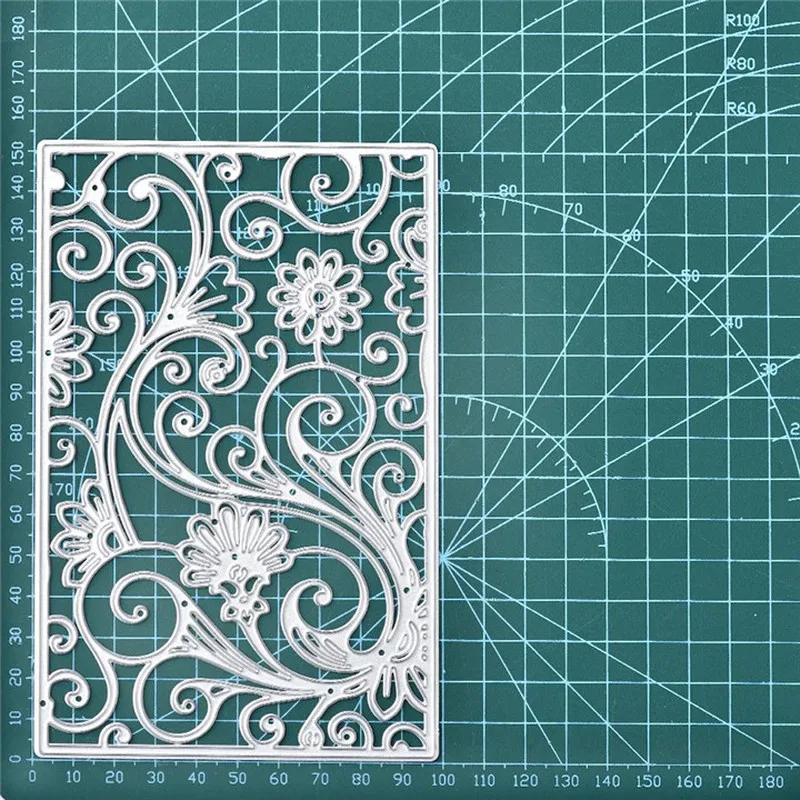 DiyArts фон металлический Трафаретный вырубной штамп цветок рамка Ремесло трафарет
