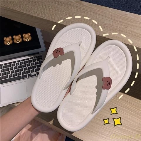 

2021 Flip Flops For Women Beach White Slippers Animal House Slippers Woman Indoor Shower Shoes Women Thong Sandals Summer
