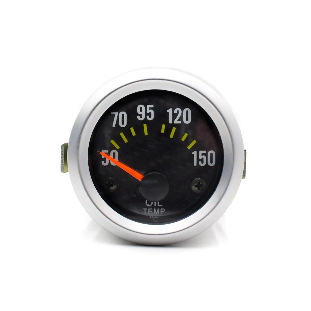 

52mm Universal Carbon Car Oil Temp Gauge Meter With Sensor