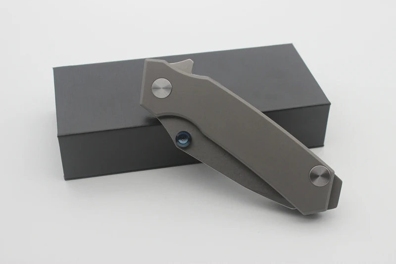 Карманный складной нож Rogue Shark клинок для пескоструйной обработки с титановой