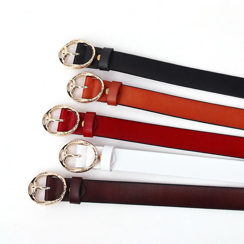 

Leather belt female fashion simple retro lady belt wild casual decorative pants belt