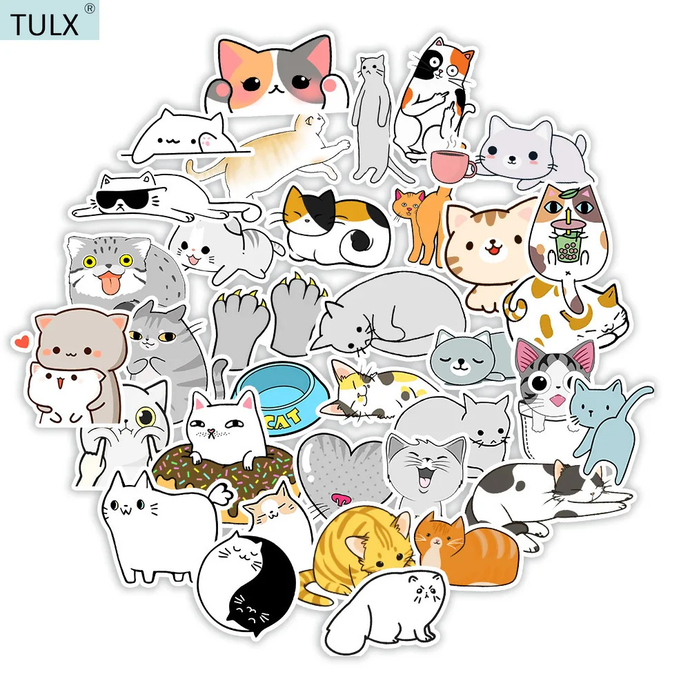 

Tulx50 шт. наклейки для ноутбука милые наклейки кавайные наклейки